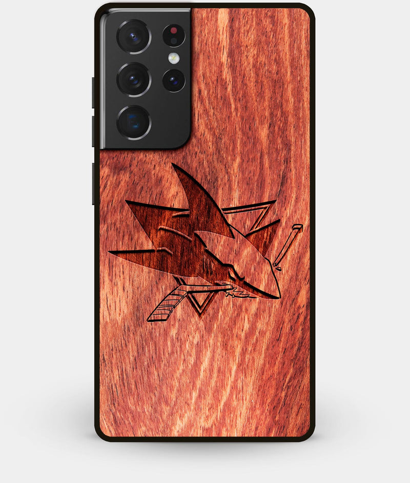 Best Wood San Jose Sharks Galaxy S21 Ultra Case - Custom Engraved Cover - Engraved In Nature
