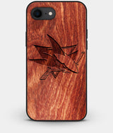 Best Custom Engraved Wood San Jose Sharks iPhone 8 Case - Engraved In Nature