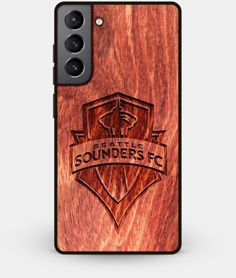 Best Wood Seattle Sounders FC Galaxy S21 Plus Case - Custom Engraved Cover - Engraved In Nature