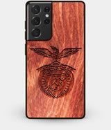 Best Wood S.L. Benfica Galaxy S21 Ultra Case - Custom Engraved Cover - Engraved In Nature