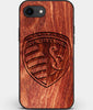 Best Custom Engraved Wood Sporting Kansas City iPhone SE Case - Engraved In Nature