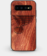 Best Custom Engraved Wood St Louis Blues Galaxy S10 Case - Engraved In Nature