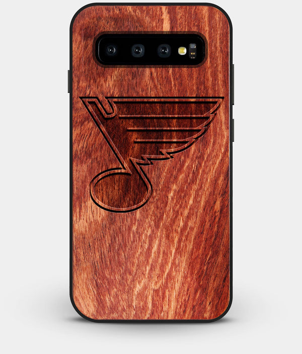 Best Custom Engraved Wood St Louis Blues Galaxy S10 Plus Case - Engraved In Nature
