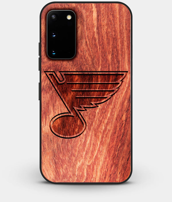 Best Wood St Louis Blues Galaxy S20 FE Case - Custom Engraved Cover - Engraved In Nature