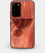 Best Custom Engraved Wood St Louis Blues Galaxy S20 Plus Case - Engraved In Nature