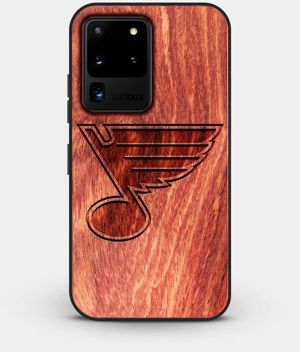 Best Custom Engraved Wood St Louis Blues Galaxy S20 Ultra Case - Engraved In Nature