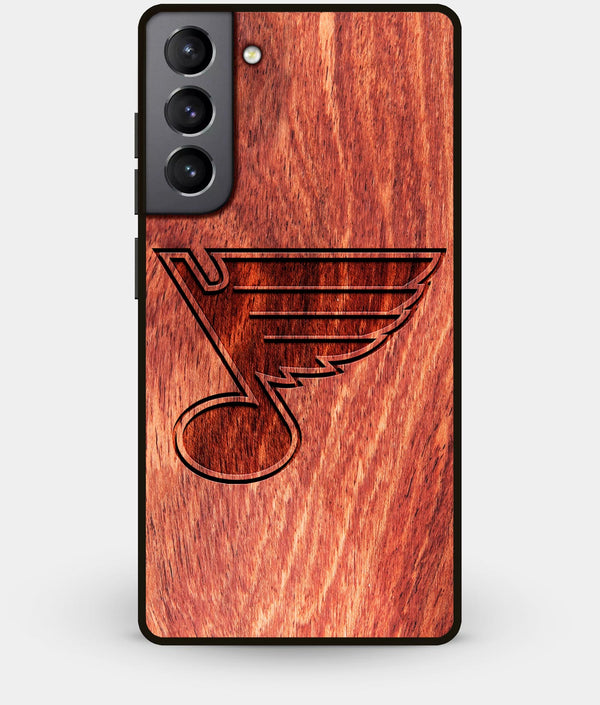 Best Wood St Louis Blues Galaxy S21 Case - Custom Engraved Cover - Engraved In Nature