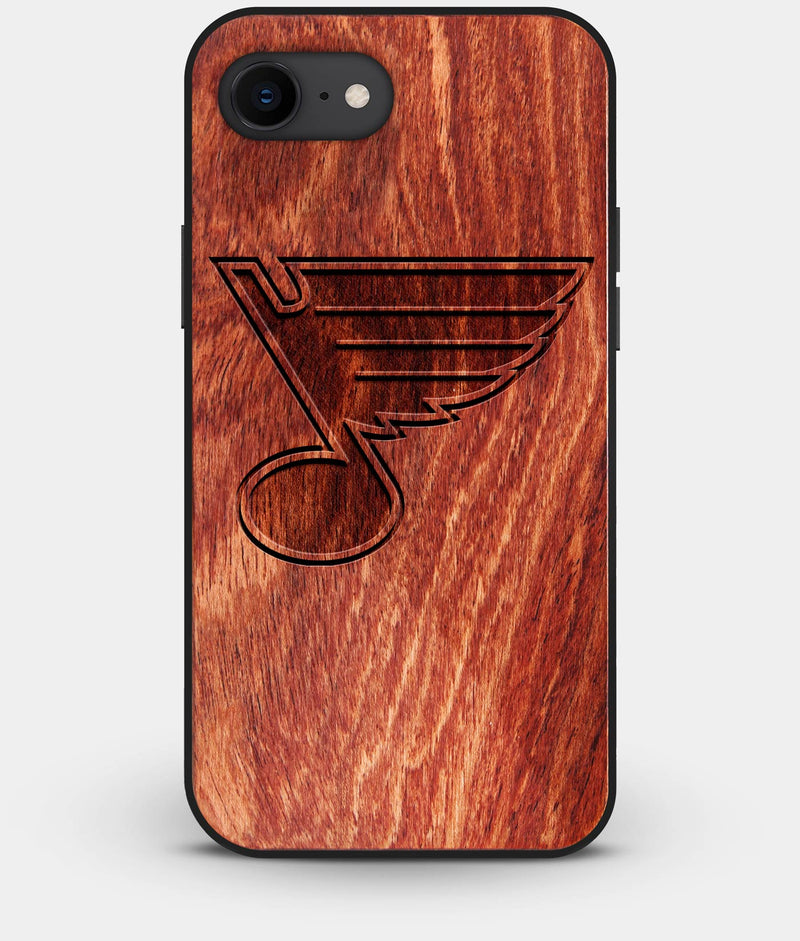 Best Custom Engraved Wood St Louis Blues iPhone 8 Case - Engraved In Nature