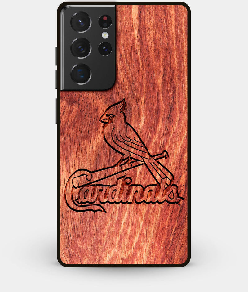 Best Wood St Louis Cardinals Galaxy S21 Ultra Case - Custom Engraved Cover - Engraved In Nature