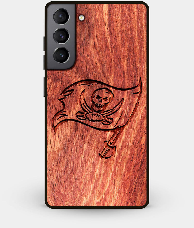 Best Wood Tampa Bay Buccaneers Galaxy S21 Plus Case - Custom Engraved Cover - Engraved In Nature