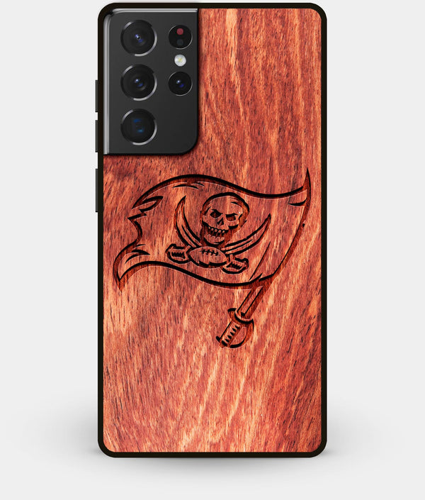Best Wood Tampa Bay Buccaneers Galaxy S21 Ultra Case - Custom Engraved Cover - Engraved In Nature