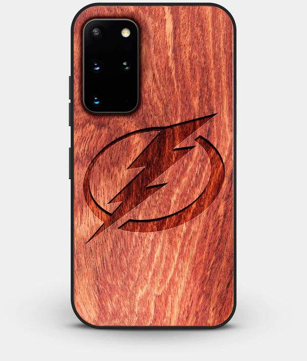 Best Custom Engraved Wood Tampa Bay Lightning Galaxy S20 Plus Case - Engraved In Nature