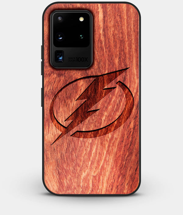 Best Custom Engraved Wood Tampa Bay Lightning Galaxy S20 Ultra Case - Engraved In Nature