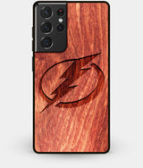 Best Wood Tampa Bay Lightning Galaxy S21 Ultra Case - Custom Engraved Cover - Engraved In Nature