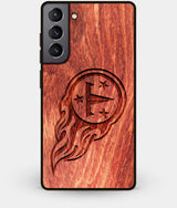 Best Wood Tennessee Titans Galaxy S21 Case - Custom Engraved Cover - Engraved In Nature