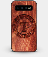 Best Custom Engraved Wood Texas Rangers Galaxy S10 Case - Engraved In Nature