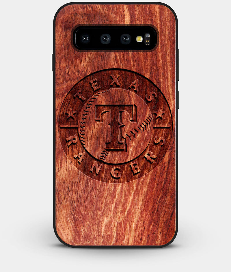 Best Custom Engraved Wood Texas Rangers Galaxy S10 Case - Engraved In Nature
