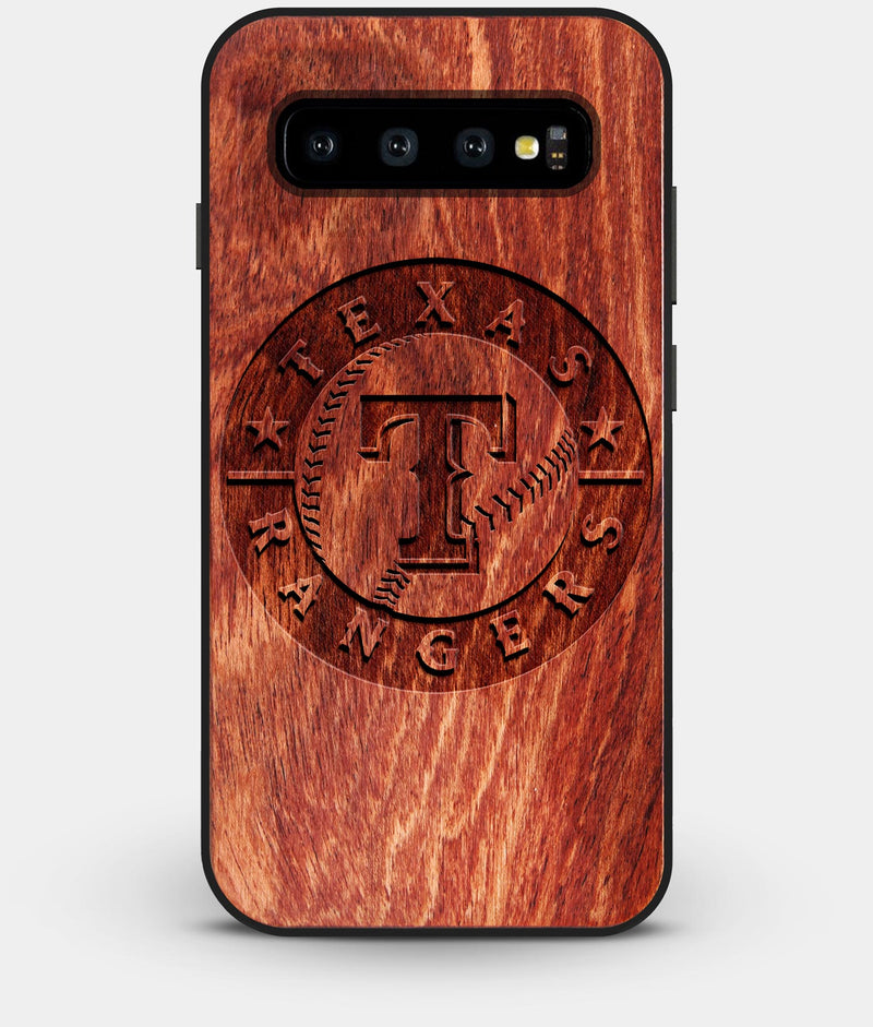 Best Custom Engraved Wood Texas Rangers Galaxy S10 Plus Case - Engraved In Nature