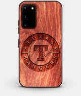 Best Wood Texas Rangers Galaxy S20 FE Case - Custom Engraved Cover - Engraved In Nature