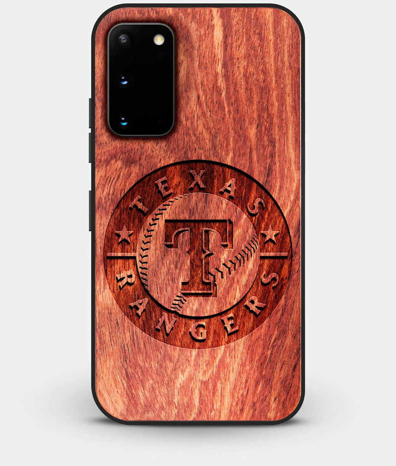 Best Wood Texas Rangers Galaxy S20 FE Case - Custom Engraved Cover - Engraved In Nature