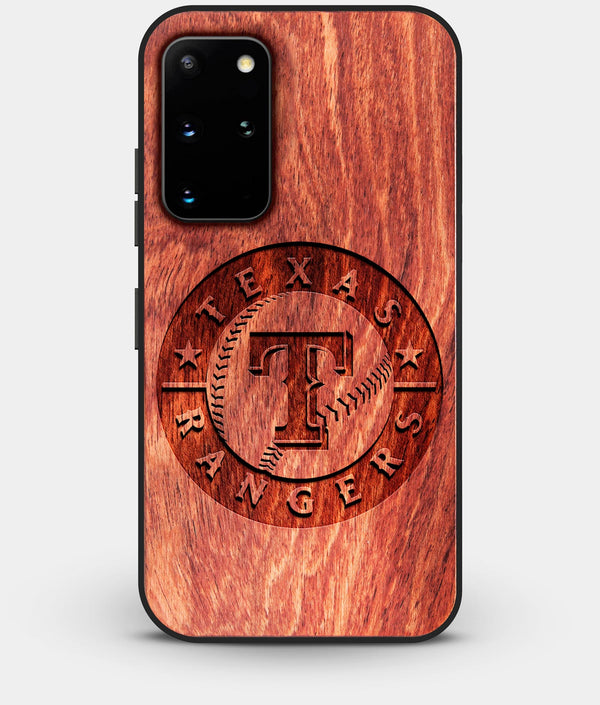 Best Custom Engraved Wood Texas Rangers Galaxy S20 Plus Case - Engraved In Nature