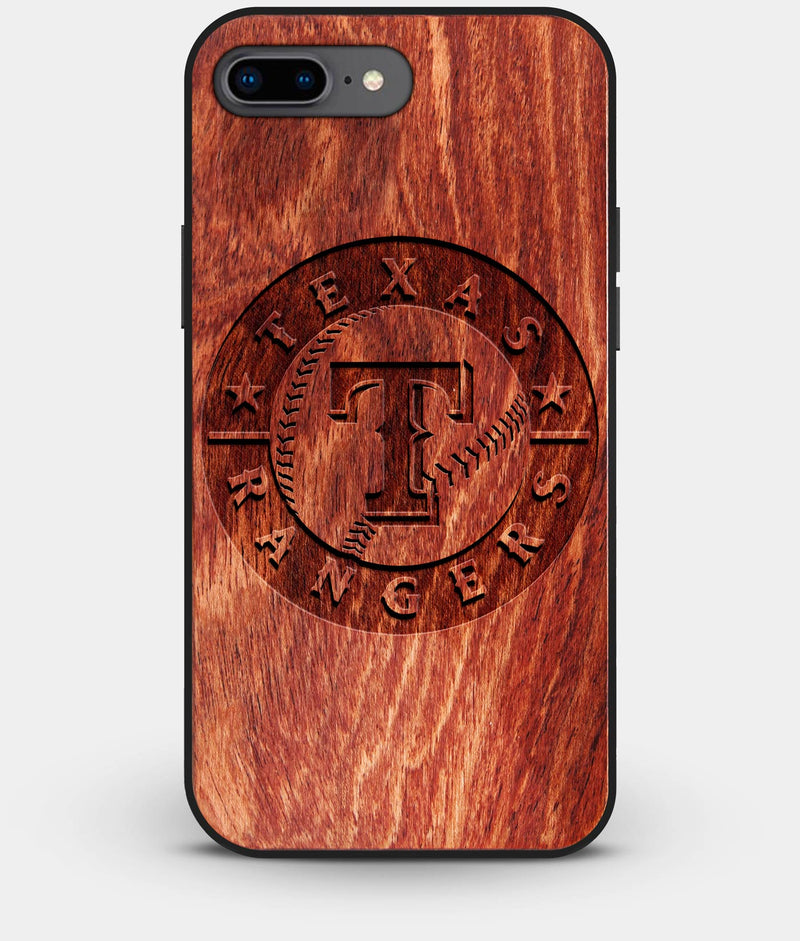 Best Custom Engraved Wood Texas Rangers iPhone 8 Plus Case - Engraved In Nature
