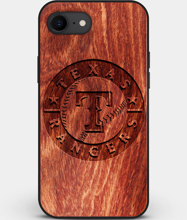 Best Custom Engraved Wood Texas Rangers iPhone SE Case - Engraved In Nature