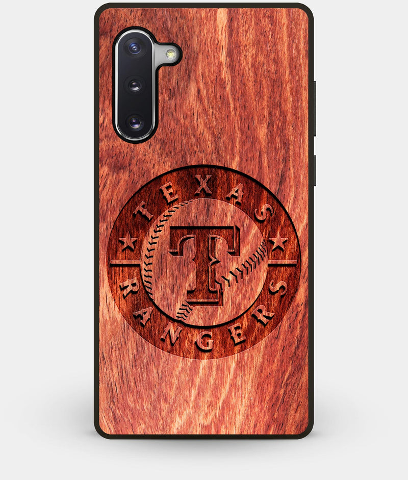 Best Custom Engraved Wood Texas Rangers Note 10 Case - Engraved In Nature