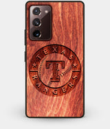Best Custom Engraved Wood Texas Rangers Note 20 Case - Engraved In Nature