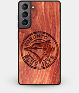 Best Wood Toronto Blue Jays Galaxy S21 Case - Custom Engraved Cover - Engraved In Nature
