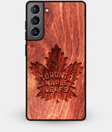 Best Wood Toronto Maple Leafs Galaxy S21 Plus Case - Custom Engraved Cover - Engraved In Nature
