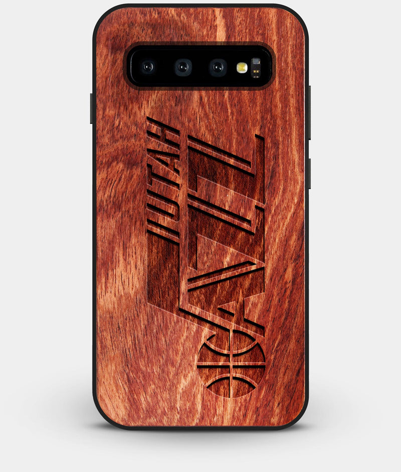 Best Custom Engraved Wood Utah Jazz Galaxy S10 Plus Case - Engraved In Nature