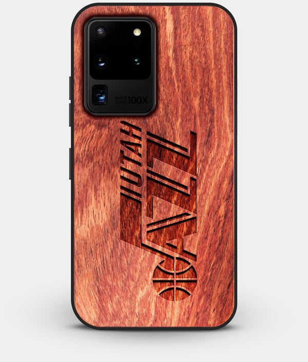 Best Custom Engraved Wood Utah Jazz Galaxy S20 Ultra Case - Engraved In Nature