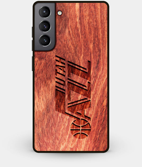 Best Wood Utah Jazz Galaxy S21 Plus Case - Custom Engraved Cover - Engraved In Nature