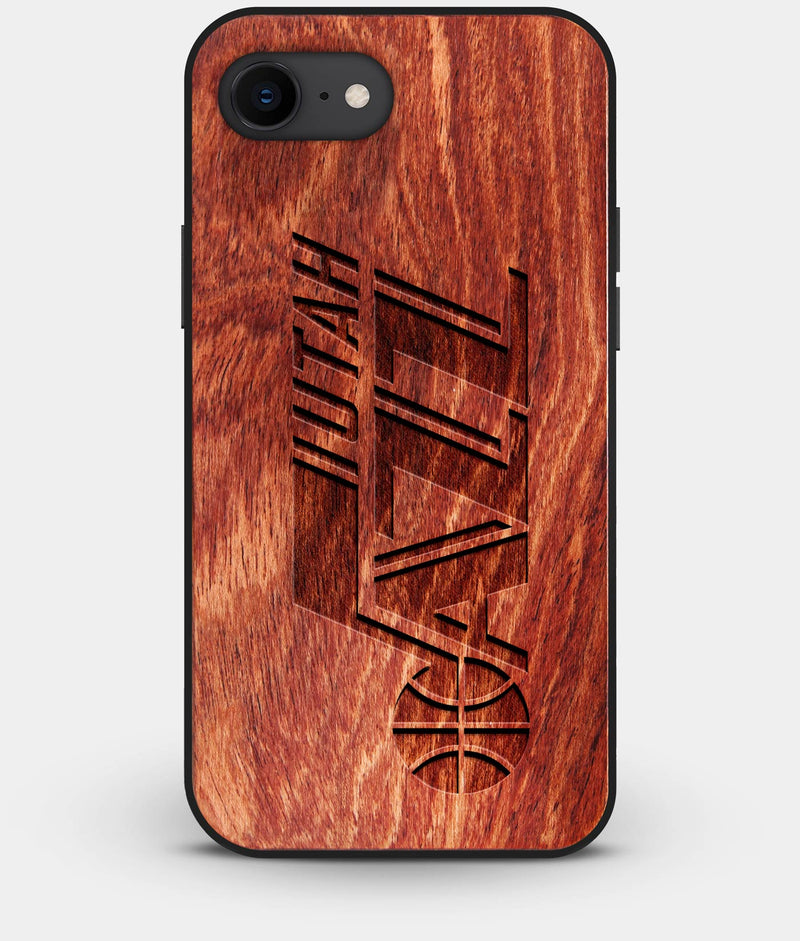 Best Custom Engraved Wood Utah Jazz iPhone 8 Case - Engraved In Nature