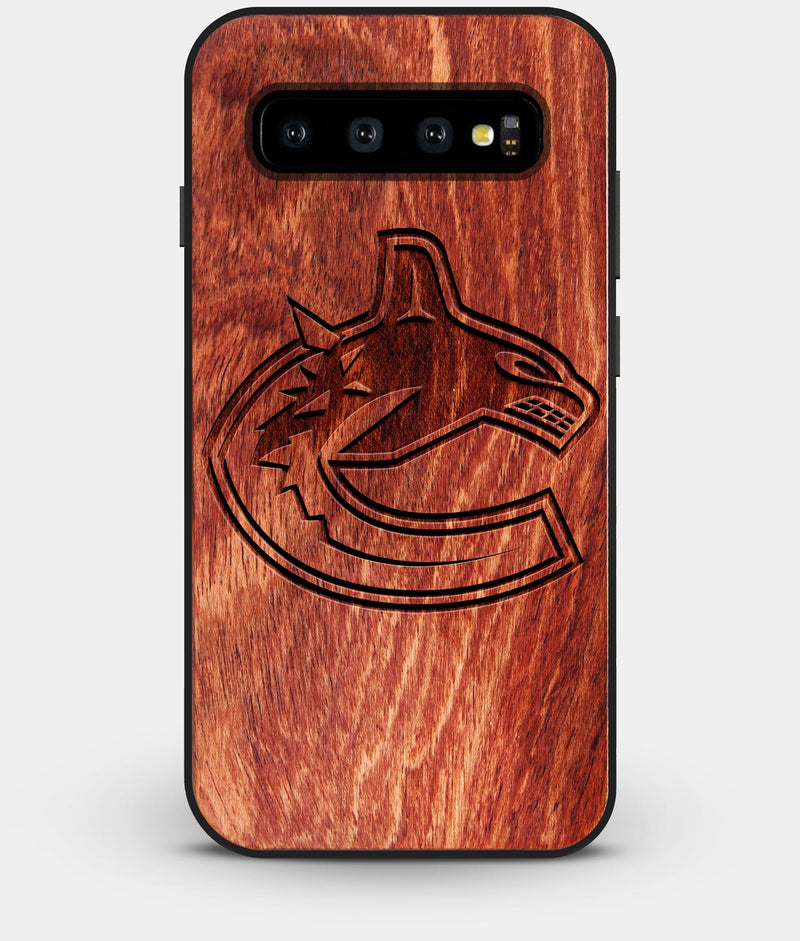 Best Custom Engraved Wood Vancouver Canucks Galaxy S10 Case - Engraved In Nature