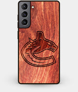 Best Wood Vancouver Canucks Galaxy S21 Case - Custom Engraved Cover - Engraved In Nature