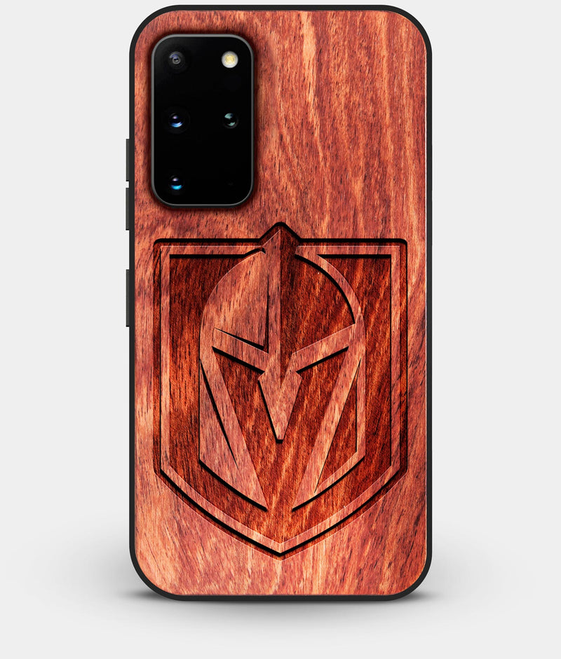 Best Custom Engraved Wood Vegas Golden Knights Galaxy S20 Plus Case - Engraved In Nature