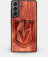Best Wood Vegas Golden Knights Galaxy S21 Case - Custom Engraved Cover - Engraved In Nature