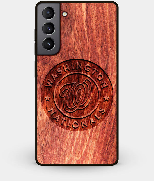 Best Wood Washington Nationals Galaxy S21 Plus Case - Custom Engraved Cover - Engraved In Nature