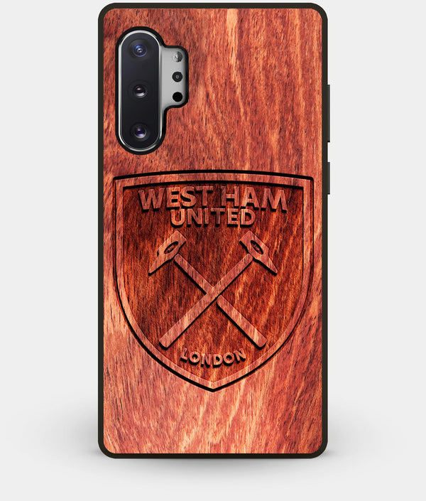 Best Custom Engraved Wood West Ham United F.C. Note 10 Plus Case - Engraved In Nature