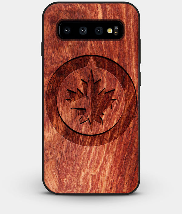 Best Custom Engraved Wood Winnipeg Jets Galaxy S10 Case - Engraved In Nature