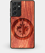 Best Wood Winnipeg Jets Galaxy S21 Ultra Case - Custom Engraved Cover - Engraved In Nature