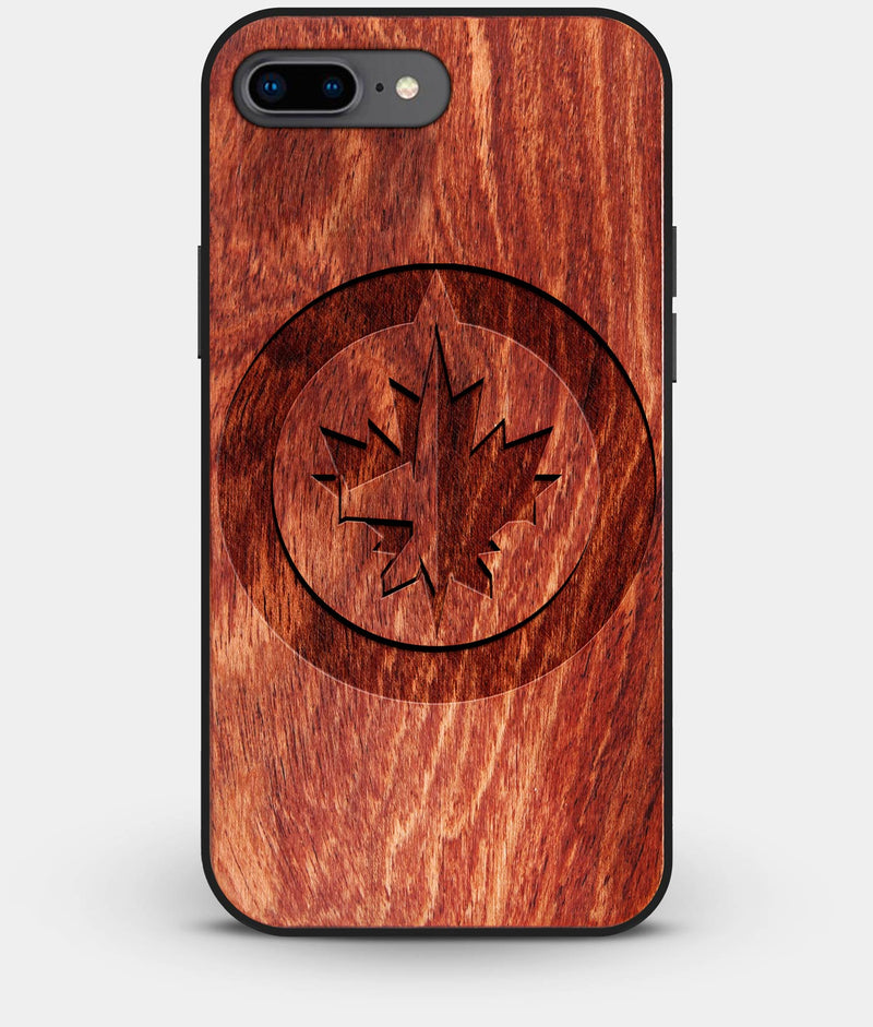 Best Custom Engraved Wood Winnipeg Jets iPhone 7 Plus Case - Engraved In Nature