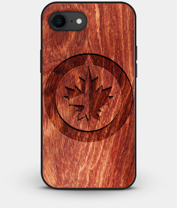 Best Custom Engraved Wood Winnipeg Jets iPhone 8 Case - Engraved In Nature