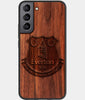 Best Wood Everton F.C. Samsung Galaxy S23 Plus Case - Custom Engraved Cover - Engraved In Nature