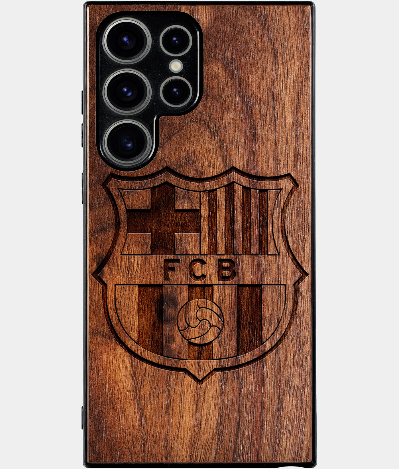Best Wood FC Barcelona Samsung Galaxy S24 Ultra Case - Custom Engraved Cover - Engraved In Nature
