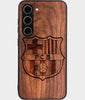Best Wood FC Barcelona Samsung Galaxy S24 Case - Custom Engraved Cover - Engraved In Nature