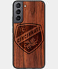 Best Walnut Wood FC Cincinnati Galaxy S21 FE Case - Custom Engraved Cover - Engraved In Nature