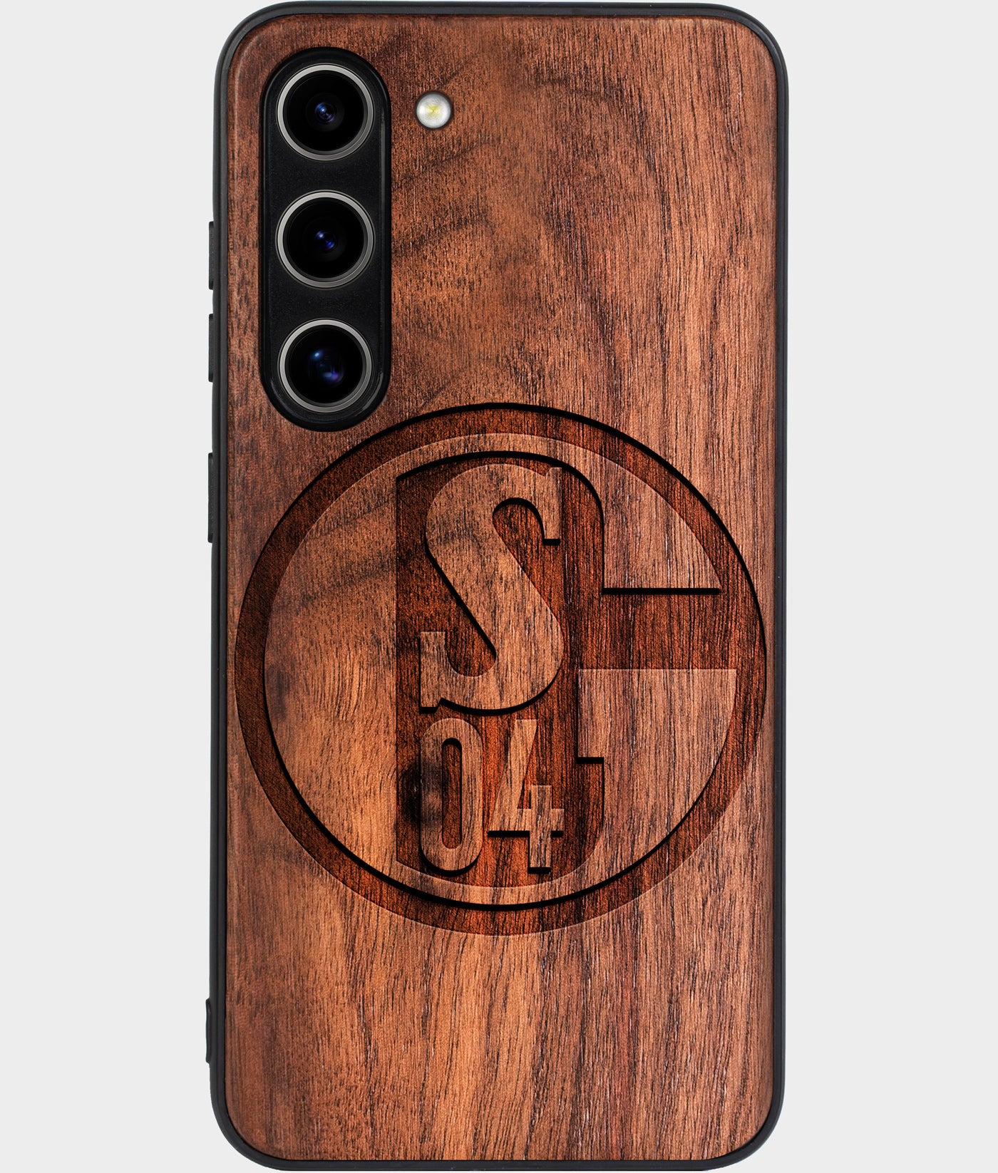 Best Wood FC Schalke 04 Samsung Galaxy S24 Plus Case - Custom Engraved Cover - Engraved In Nature